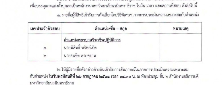 ประกาศรายชื่อผู้มีสิทธิสอบพยาบาล (ครั้งที_Page_1