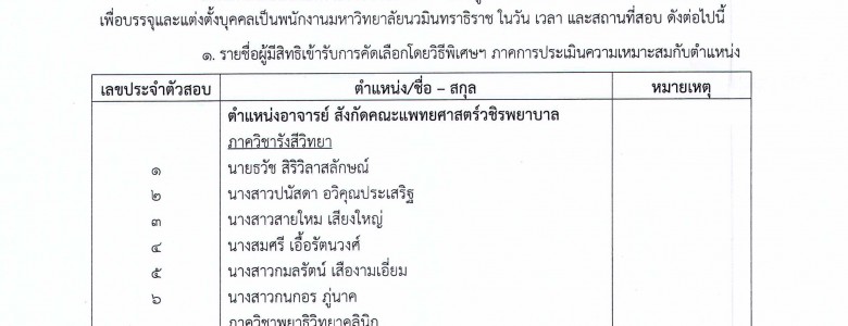 ประกาศผู้มีสิทธิเข้าสอบคัดเลือกฯ (ตำแหน่ง2_Page_1