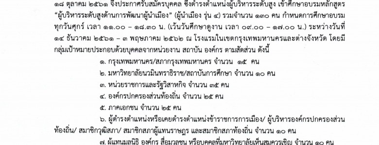 ประกาศผู้นำเมือง 4